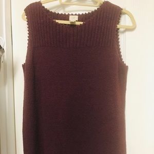 NWOT J Jill tunic sweater cranberry